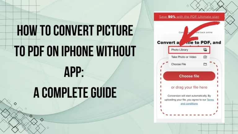 How to Convert Picture to PDF on iPhone Without Using Any App