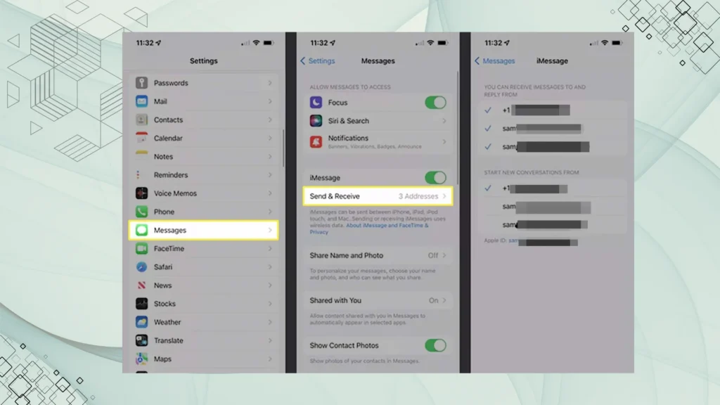 Steps to sync messages from iPhone to Mac using iCloud settings