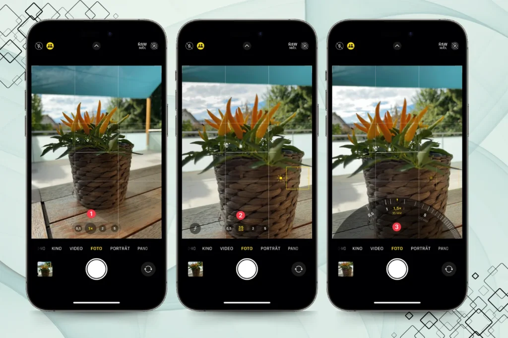 iPhone 15 camera features, including Portrait Mode and Night Mode