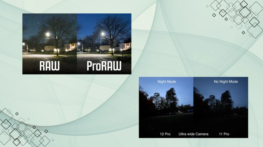 iPhone camera comparison – Night Mode, ProRAW, and AI photography features
